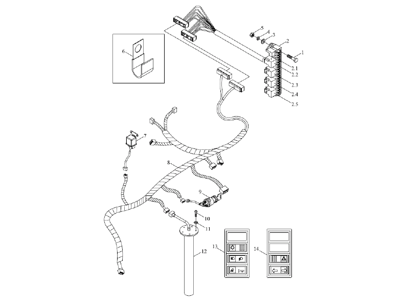 Foton Body Harness Installation Assembly