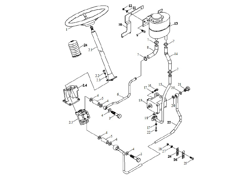 Foton Fully Hydraulic Steering Assembly-1