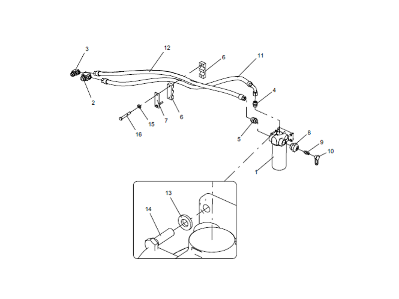 Foton Oil Filter Assembly