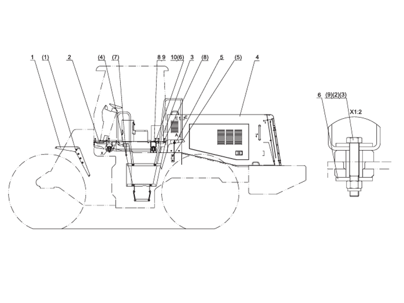 SHANTUI SL60W Wheel Loader -Body Layout