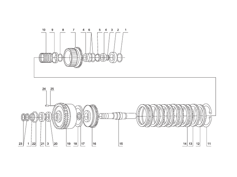 SHANTUI SL60W Wheel Loader -Clutch (F.R)