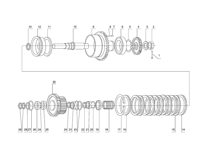 SHANTUI SL60W Wheel Loader -Clutch (II.IV)