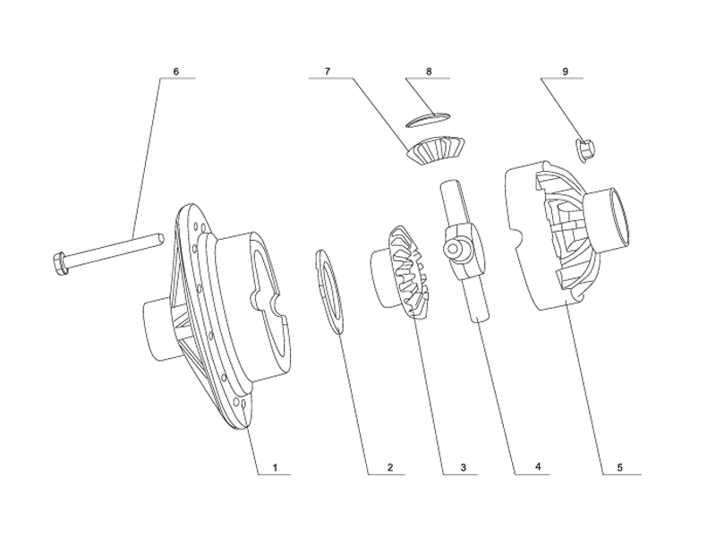 SHANTUI SL60W Wheel Loader -Diff. Assembly(Xuzhou Meritor)