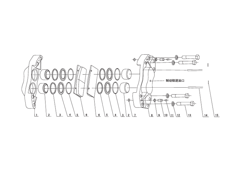 SHANTUI SL60W Wheel Loader -The Brake Assmbly (Feicheng Jincheng)