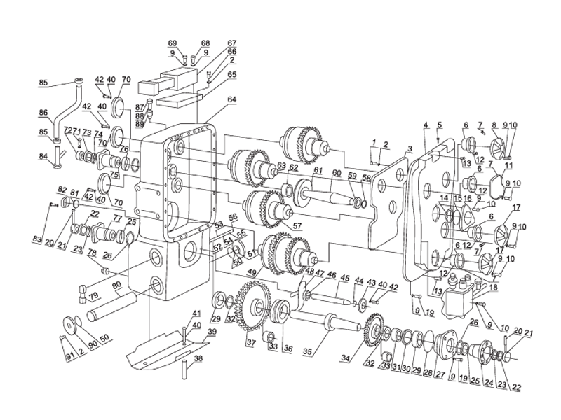 SHANTUI SL60W Wheel Loader -Transmission Assembly