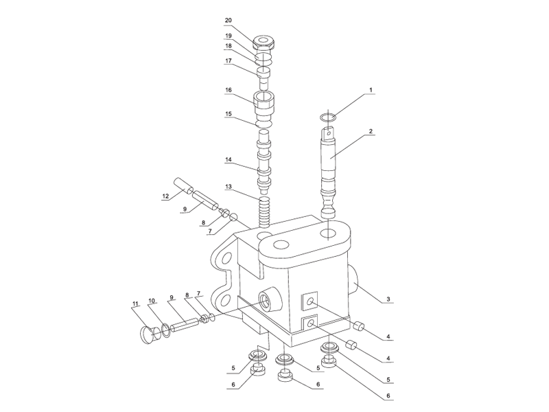 SHANTUI SL60W Wheel Loader -Transmission Control Valve