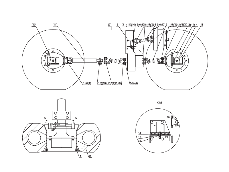 SHANTUI SL60W Wheel Loader - Transmission System