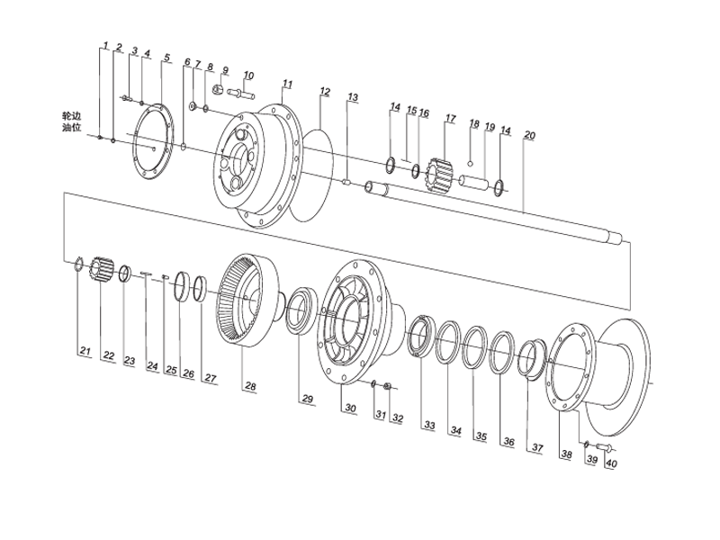 SHANTUI SL60W Wheel Loader -Wheel-end Assembly(Feicheng Jincheng)