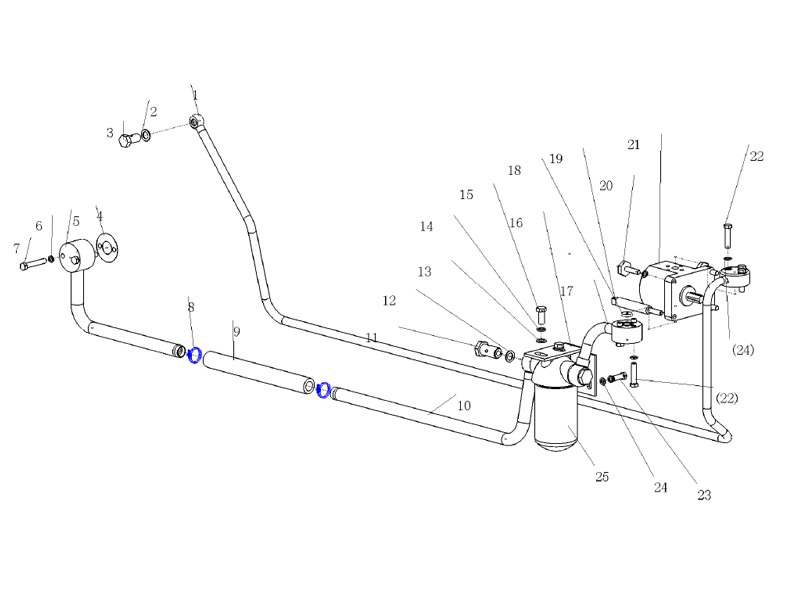 Dongfeng Filter, Oil Pump, Pipe And Fittings
