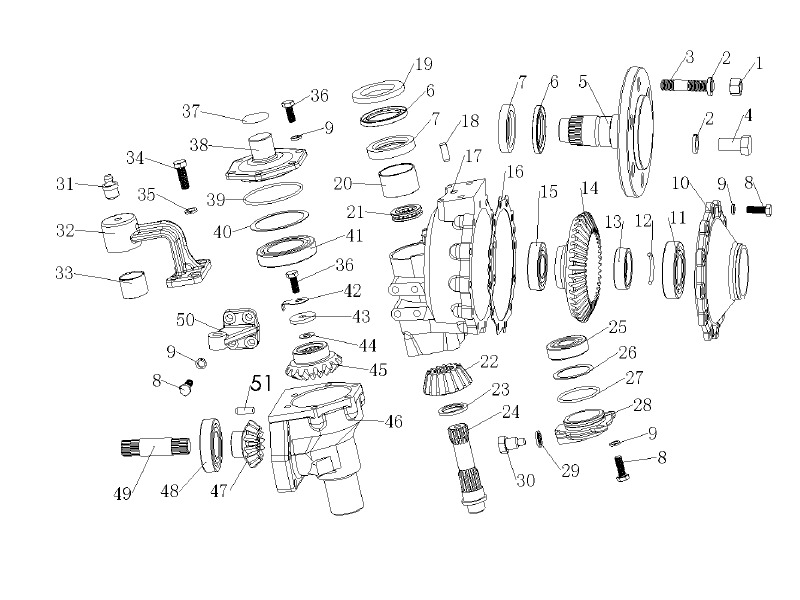 Dongfeng Front Wheel Drive Axle ( Right side-Slowdown )