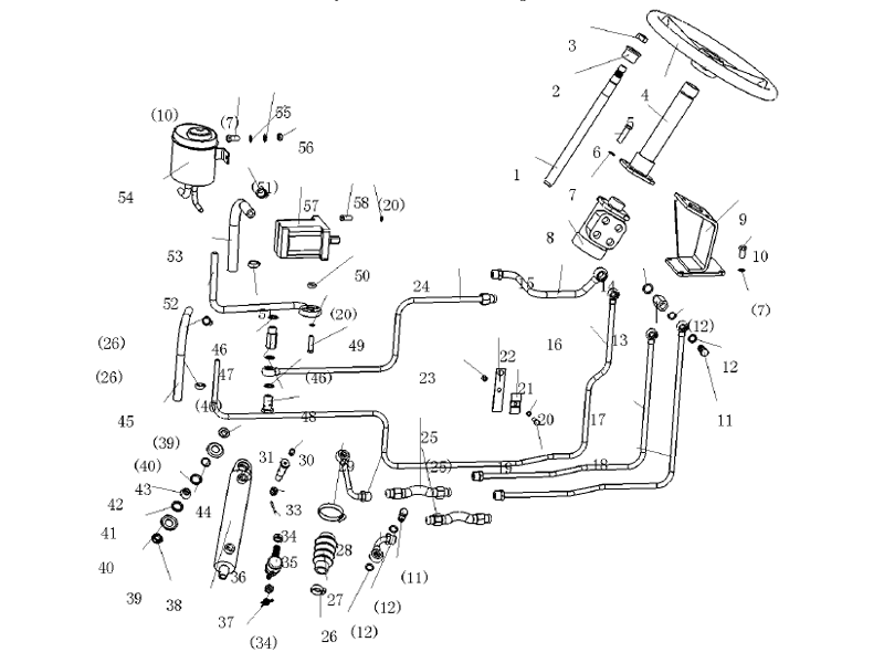 Dongfeng Full Hydraulic Power Steering Gear System