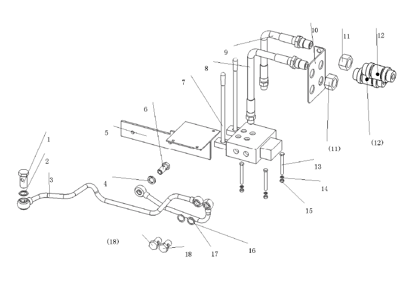 Dongfeng Sandwich Multiole Control Valve