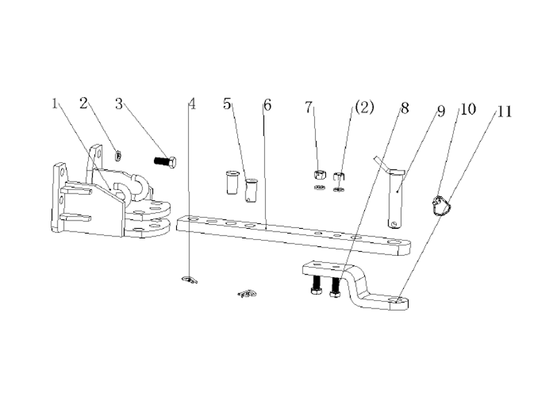 Dongfeng Swing Drawbar Frame