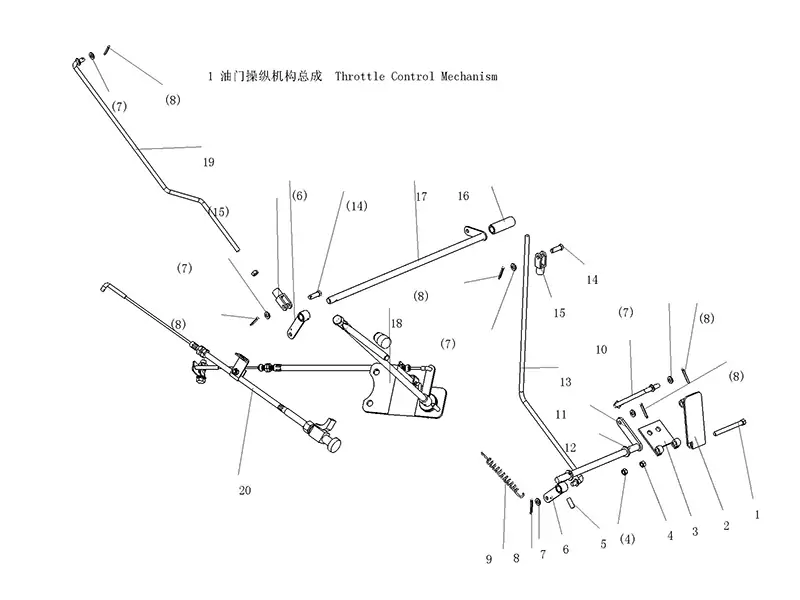 Dongfeng Throttle Control Mechanism