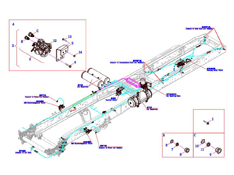 FAW Abs Rear Axle Module Assembly