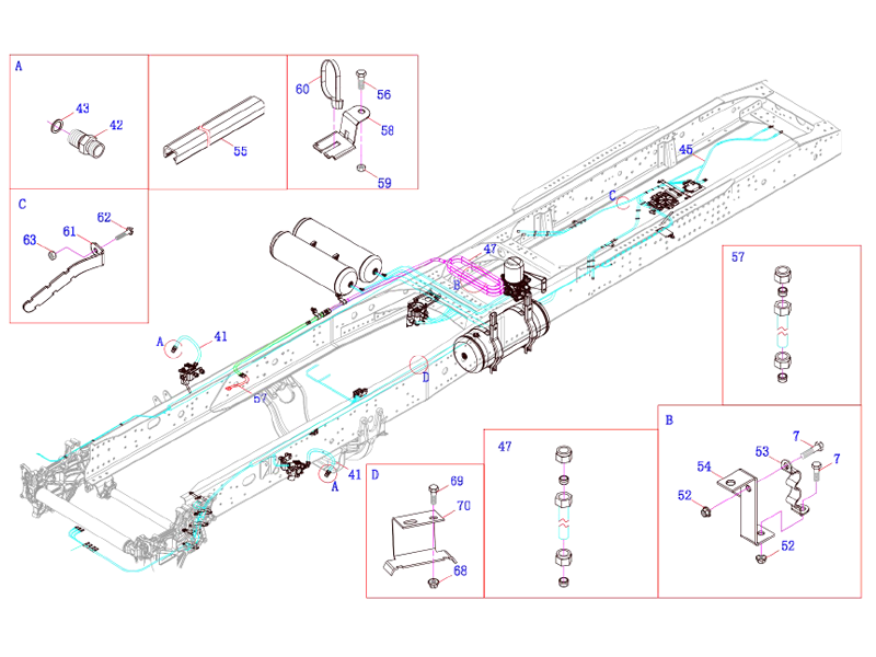 FAW Brake Pipeline Logic Assembly