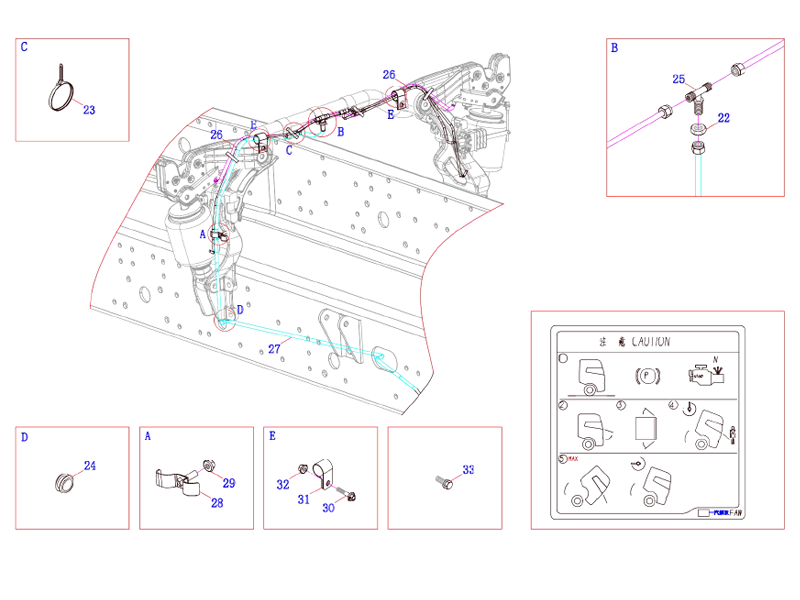 FAW Cab Reversing Control Logic Assembly
