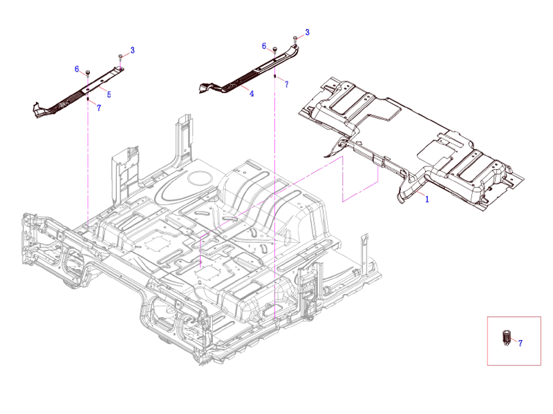FAW Carpet & Threshold Pressing Strip Assembly