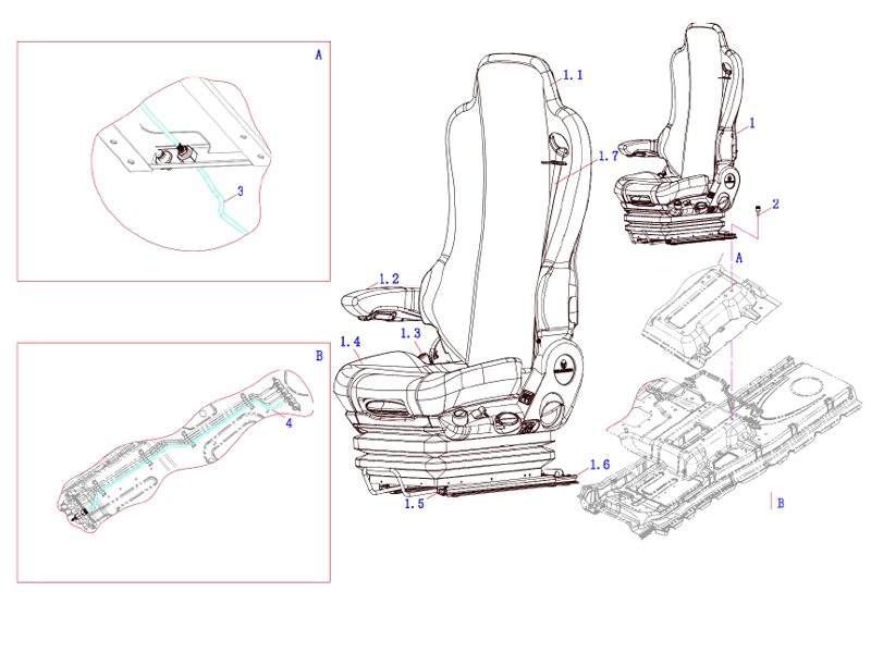 FAW Driver Seat Logic Assembly