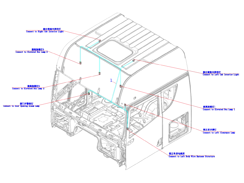 FAW Elevated Box Wire Harness Assembly