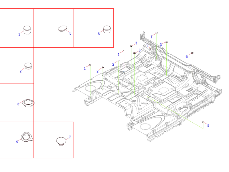 FAW Floor Plug Assembly