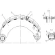 FAW Front Axle Assembly -Brake Shoe Facing With Friction Block Assy