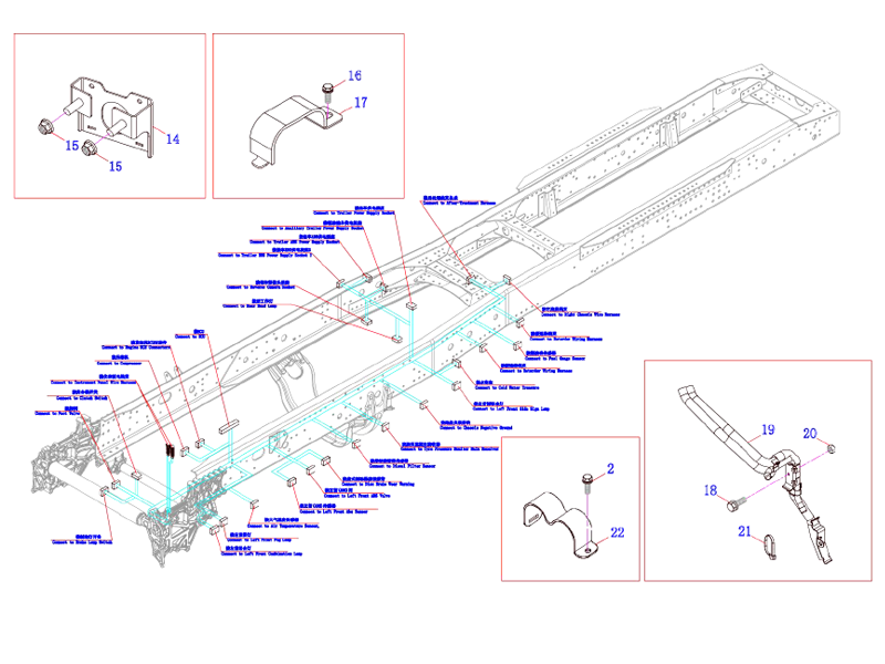 FAW Front End Harness Straighten Out The Bracket Logic Module