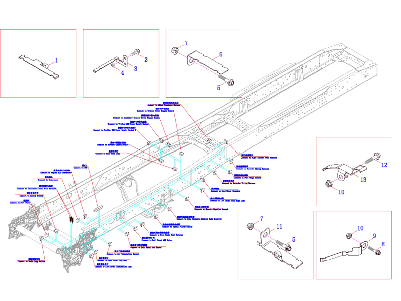 FAW Front End Harness Straighten Out The Bracket Logic Module