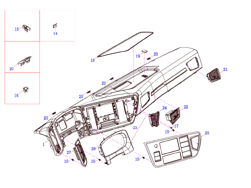 FAW Instrument Panel Assembly