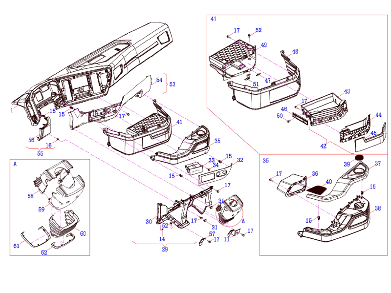 FAW Instrument Panel Assembly