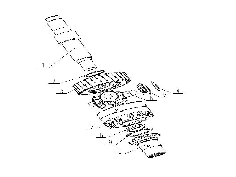 FAW Intermediate Axle Assembly-Axaial Differential Assembly