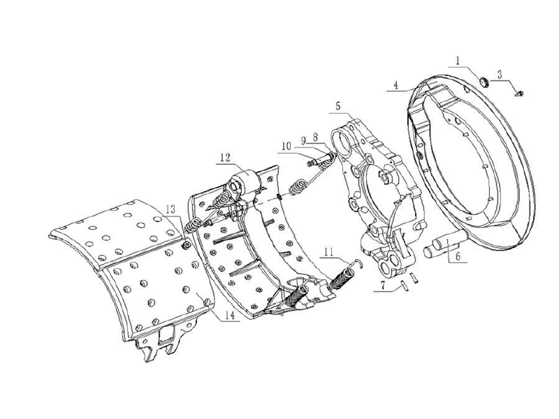 FAW Intermediate Axle Assembly-Casting Brake