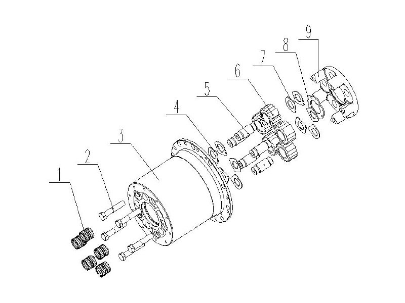FAW Intermediate Axle Assembly-Wheel Reduction Gear Assy
