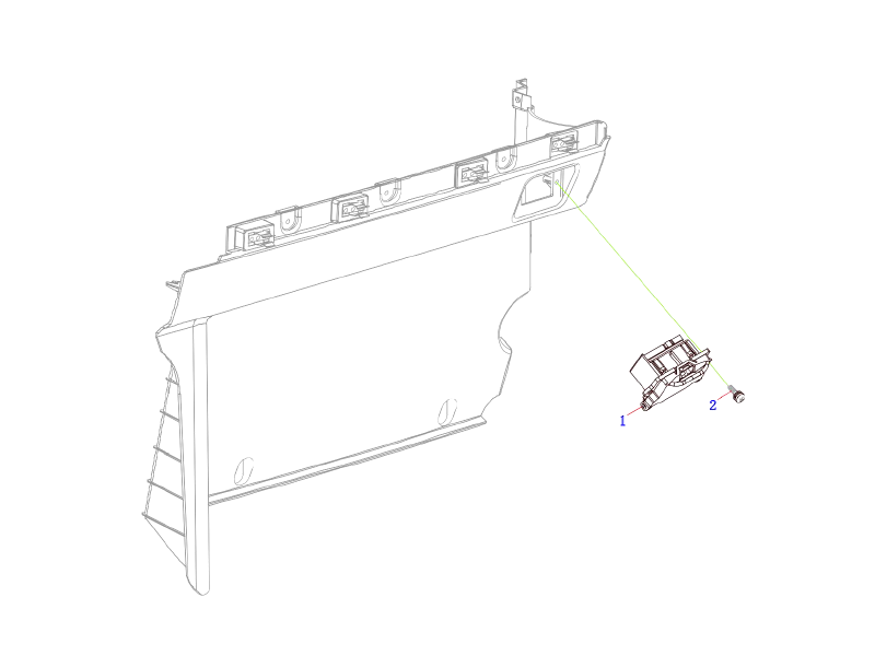 FAW OBD Diagnostic Socket Housing Logic Assembly