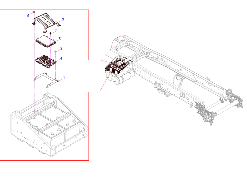 FAW Power Distribution Box And Bracket Assembly