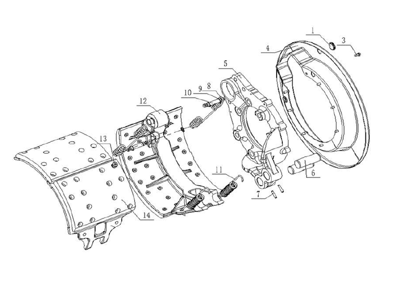 FAW Rear Axle Assembly-Casting Brake