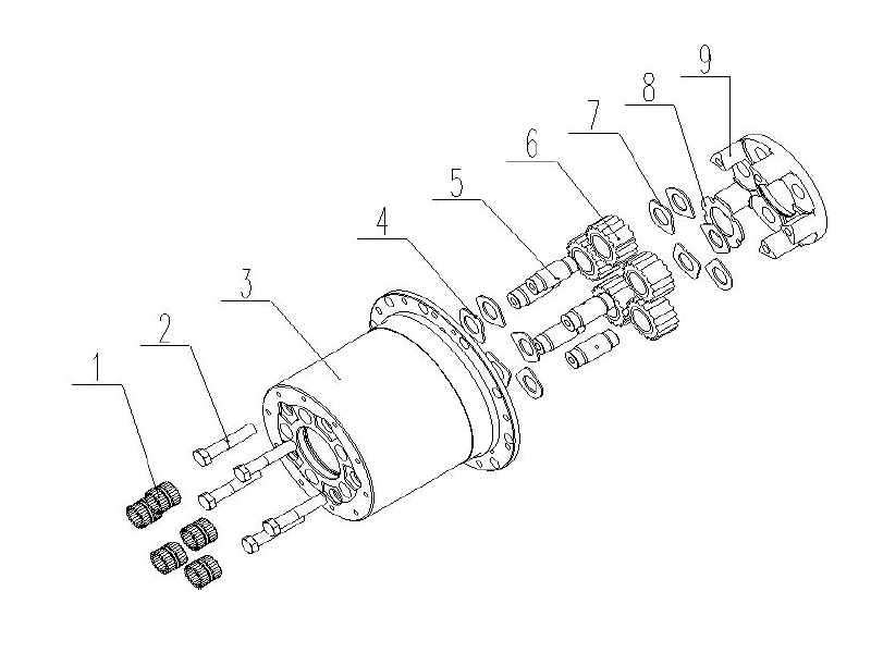 FAW Rear Axle Assembly-Wheel Reduction Gear Assy
