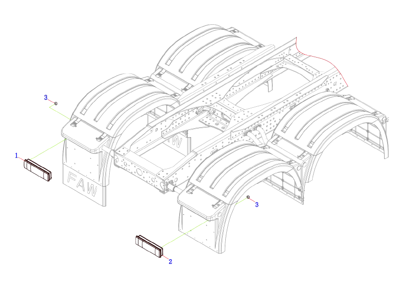 FAW Rear Combined Lamp Assembly