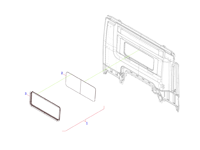 FAW Rear Window Glass Module