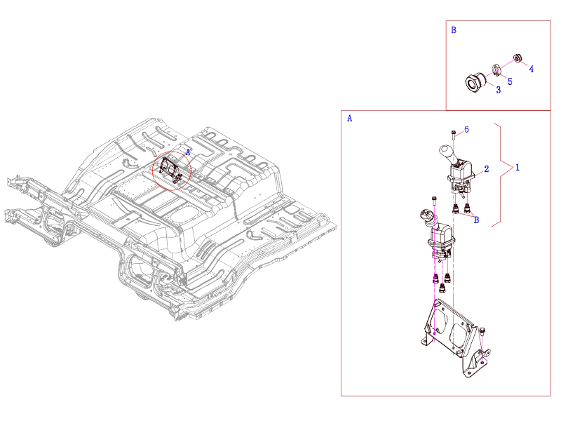 FAW Trailer Manual Valve Assembly