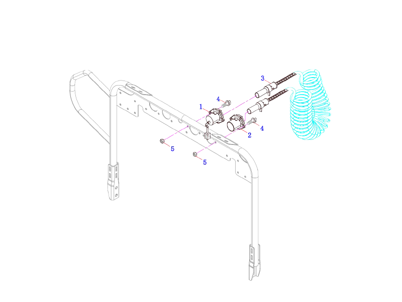 FAW Trailer Power Supply Socket Logic Assembly