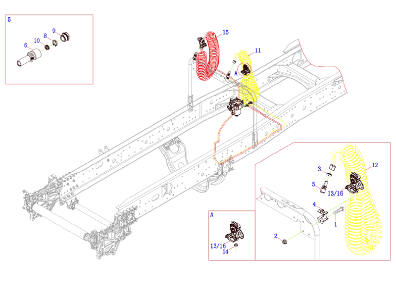 FAW Trailer Release Switch & Connector Assembly