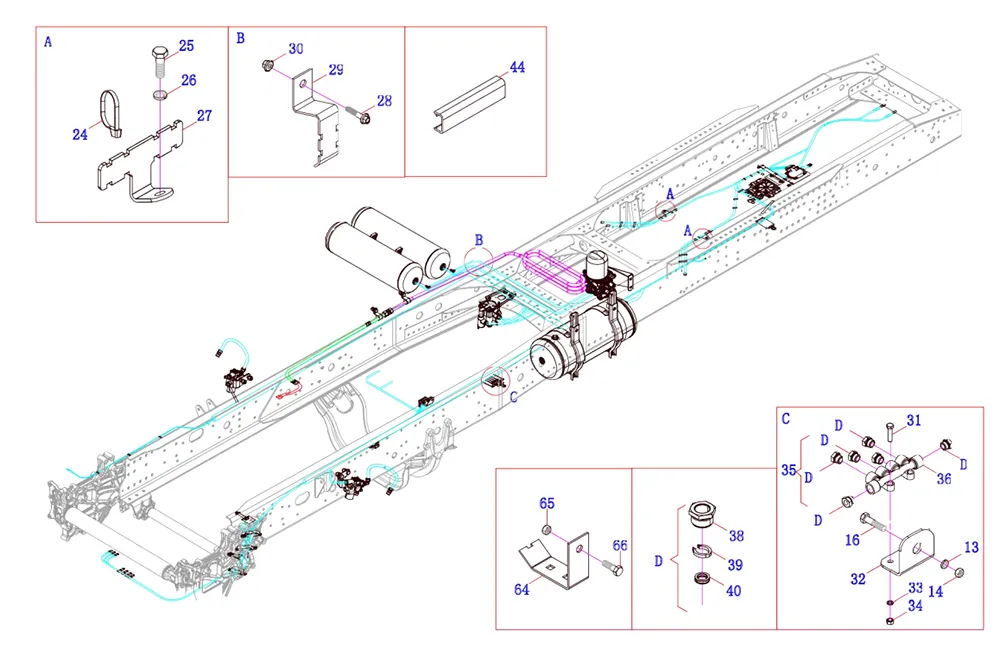 FAW Truck Braking System- Brake Pipeline Logic Assembly-3