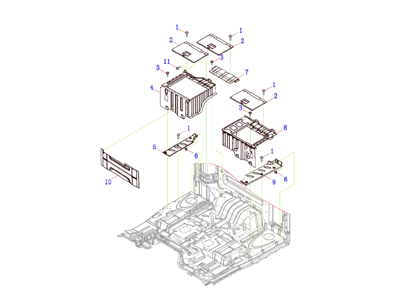 Faw Put A Locker、Tool Box And Lower Sleeper Baffle Logic Assembly