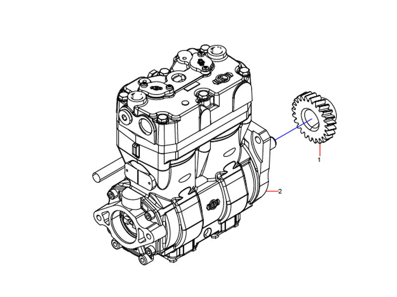 SANY Air Compressor Assembly