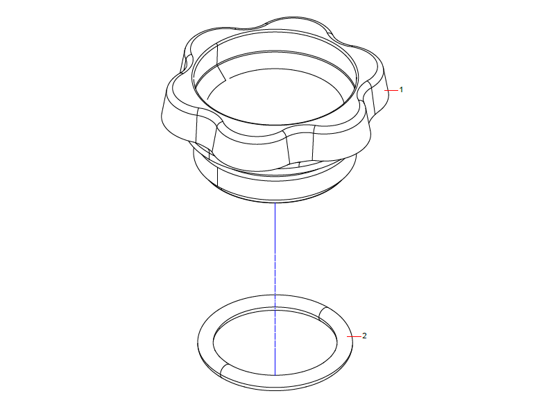 SANY Cover Assembly, Oil Filler