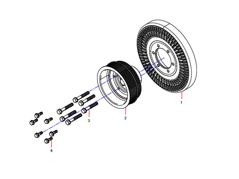 SANY Crank Shaft Pulley Group