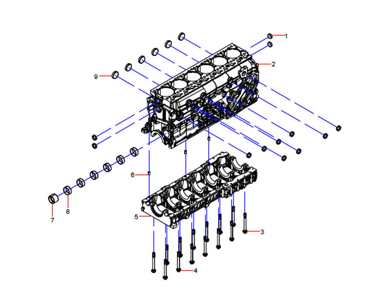 SANY Crankcase Pre-Assembly