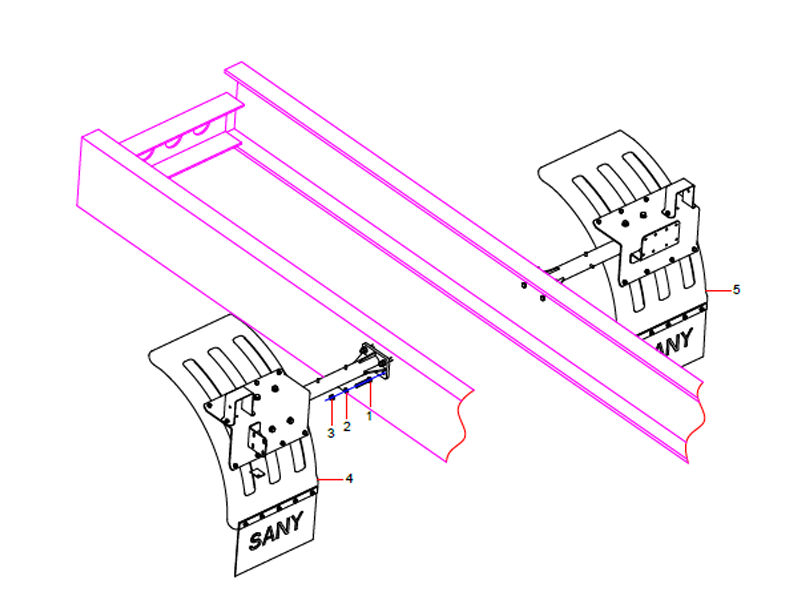 SANY Dashboard Mounting Assembly