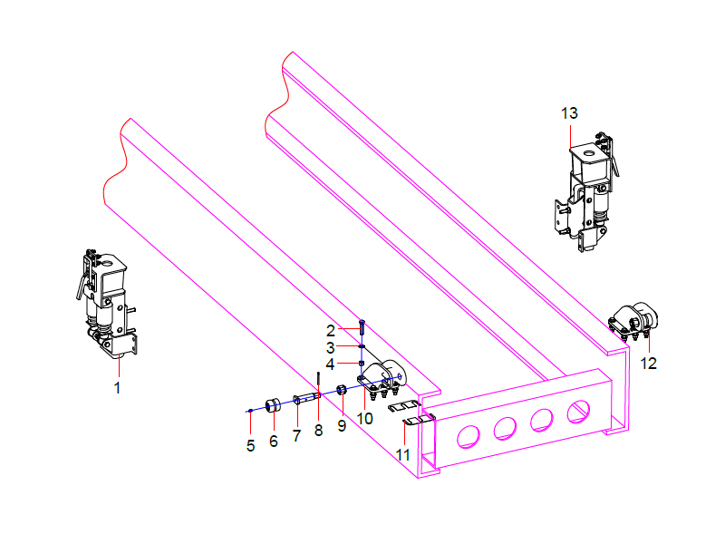 SANY Driver’S Cab Suspension Assy